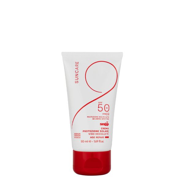 KREM P&Euml;R MBROJTJEN NGA DIELLI P&Euml;R FYTYR&Euml;N DHE DEKOLTE SPF 50+